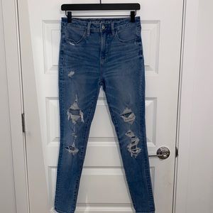 American Eagle Super High Rise Jegging; Dream Jean Collection